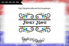 3 Swirly split border cut files, monogram svg, border svg Product Image 2