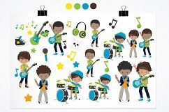 Boy Rock Band  graphics and illustrations Product Image 2