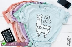 No Prob Llama SVG Product Image 5