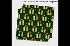 24 Luxury Green and Gold Holiday Christmas Digital Papers Product Image 2