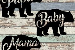 Mama Bear, Papa Bear, Baby Bear SVG Product Image 1