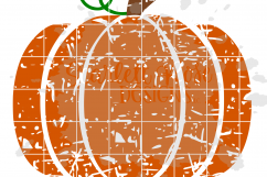 Distressed Pumpkin SVG Product Image 2