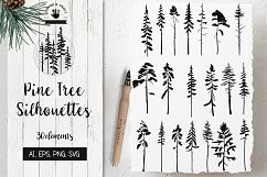 Pine Tree Silhouettes Product Image 1