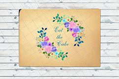 Watercolor Floral Bouquet, Flowers &amp; Leaves Kit Product Image 8