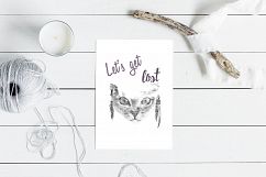 Cat double exposure illustration Product Image 5
