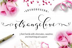 Strangelove Calligraphy Font - wedding font Product Image 1
