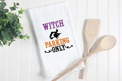 Witch Parking Only SVG Cut File - Halloween SVG DXF EPS PNG Product Image 3