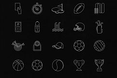 Sports Line Icons Set Product Image 2