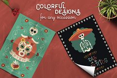 Hand Drawn Day of the Dead Set: skull party! Product Image 4