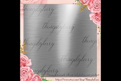 42 Silver Metallic Texture Digital Papers Product Image 3