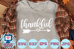 thankful SVG | arrow SVG | Thanksgiving SVG Product Image 1