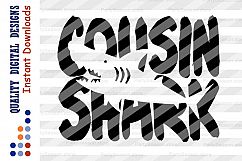 Cousin shark Svg files Family shirt svg design Cousin shirts Product Image 2