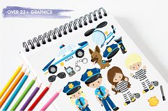 Police Kids graphics and illustrations Product Image 3