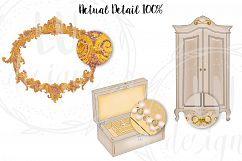 Vintage Boudoir Clipart Set Product Image 9