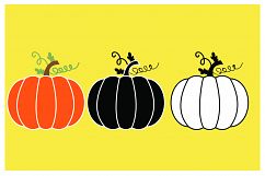 Pumpkin 3 Design - SVG Cut File - T shirt , Mug,Design Product Image 2