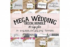 Mega Wedding Decor Bundle svg Product Image 1