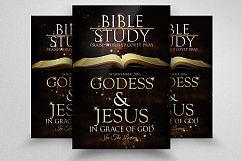 Bible Study Jesus Church Flyer Product Image 1