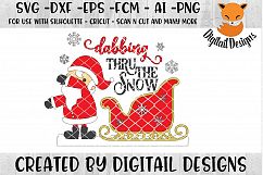 Dabbing Santa SVG for Silhouette, Cricut Product Image 1
