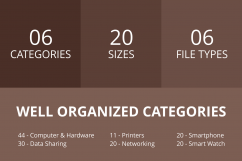 145 Hardware Flat Greyscale Icons Product Image 3