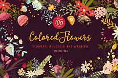 Colored Flowers Product Image 1