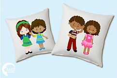 Multi-cultural kids series 2, clipart, graphics and illustrations AMB-2317 Product Image 4