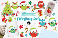 Christmas Owls graphics and illustrations Product Image 1