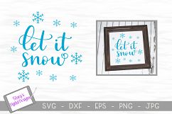 Let it snow SVG / Christmas SVG file Product Image 1