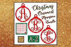 Christmas Svg, Christmas Ornament Svg, Monogram Bundle Svg Product Image 1