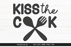 Kiss The Cook - SVG DXF JPG PNG EPS Product Image 1