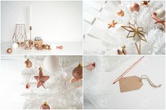 Christmas Styled Stock Photo Bundle - Rose Gold &amp; White Product Image 3