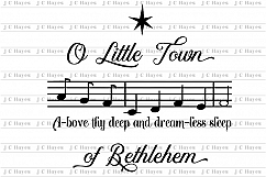O Little Town of Bethlehem, SVG Cut File Product Image 2