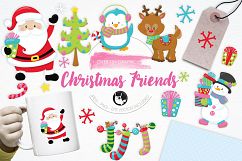 Christmas Friends graphics and illustrations Product Image 1