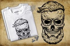 Vintage hipster skull Product Image 4