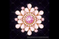 16 Pink Frame, Glitter and Jewelry Frame Clip Arts Product Image 6