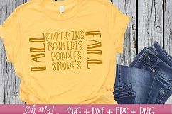 Fall Pumpkins Bonfires Hoodies Smore&#039;s - SVG DXF EPS PNG Product Image 3