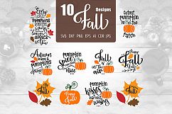 10 Fall Designs SVG Product Image 1