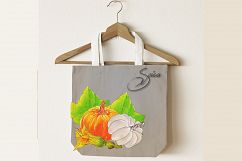 Pumpkins. Hand pained clip art. Product Image 3