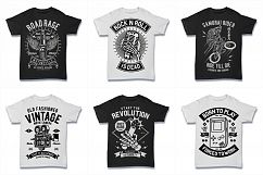 100  Vector Tshirt Designs ( B/W Concept ) Product Image 11