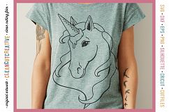 FUNNY UNICORN Ice Cream Horse - original cut file design SVG Product Image 2