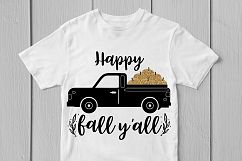 Happy Fall Y&#039;all - Thanksgiving SVG EPS DXF PNG Cutting File Product Image 3