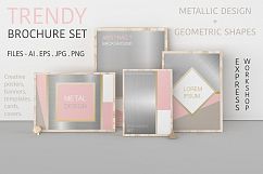 Brochure set, trendy mettalic design Product Image 1