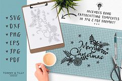 Foliage Merry Christmas - SVG EPS DXF PNG PDF JPG Cut File Product Image 6