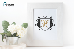 Monogram Frame svg, Monogram svg, Monogram Graphics Product Image 2