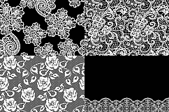 White Lace Overlay Clipart Product Image 4