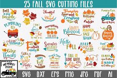 Fall SVG Bundle with 25 SVG PNG DXF EPS JPG Autumn Cut Files Product Image 1