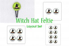 Witch Hat ITH Halloween Feltie Embroidery Design Product Image 1