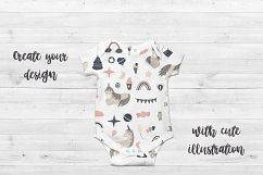 Unicorn Vector clipart Baby nursery, Baby shower, Big set Product Image 2