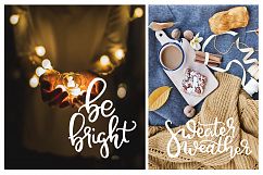 Winter Lettering Overlays Product Image 6