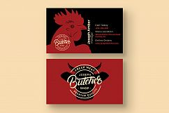 Butcher Shop Business Card Product Image 3