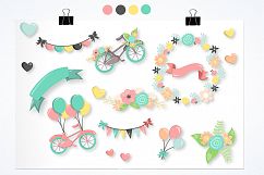 Summer bicycle graphics and illustrations Product Image 3